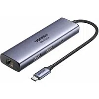 Hub USB-C UGREEN CM512 (75643), 6in1, Grigio — 3