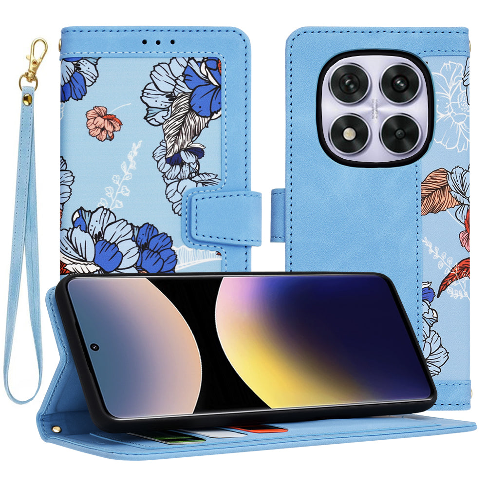 Custodia per Xiaomi Poco X7 / Note 14 Pro 5G, Techsuit, FlipCraft, Blu