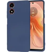 Custodia per Motorola Moto G04s / E14 / G04, Techsuit, SoftFlex, Blu Navy — 3