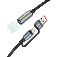 Cavo Led HOCO UA38C, USB-C / USB-A, 0.3m, Nero — 3