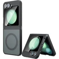 Custodia MagSafe per Samsung Galaxy Z Flip6 F741, Techsuit, PureFrost, Nero Satinato — 3
