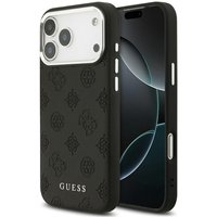 Custodia MagSafe per Apple iPhone 17 Pro Max, Guess, Peony Hot Stamp Script, Nera