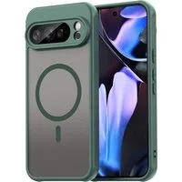 Custodia MagSafe per Google Pixel 10 Pro XL, Techsuit, HaloFrost II, Verde — 3