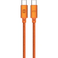 Cavo Dati e Ricarica USB-C - USB-C Forever Saffron, 60W, 1m, Arancione — 3