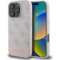 Custodia per Apple iPhone 16 Pro, Guess, 4G Bottom Stripe, Rosa — 3