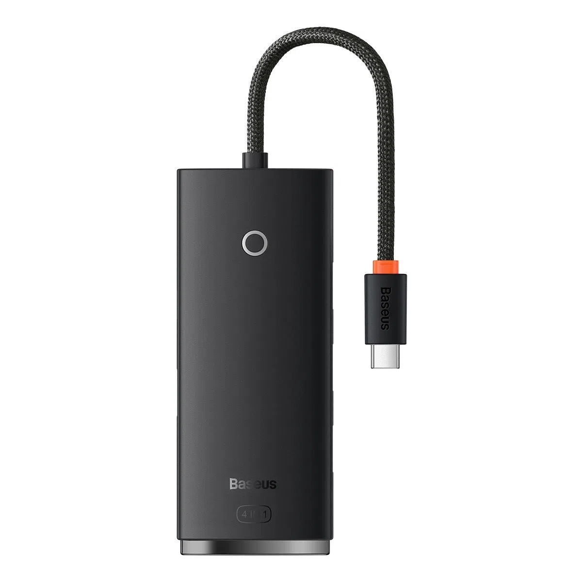 Hub USB-C Baseus Lite, 4 x USB-A 3.0 - 1 x USB-C, 0.25m, Nero WKQX030301 — 2
