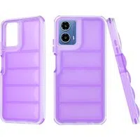 Custodia per Motorola Moto G45 / G34, Techsuit, Wave Shield, Viola — 3