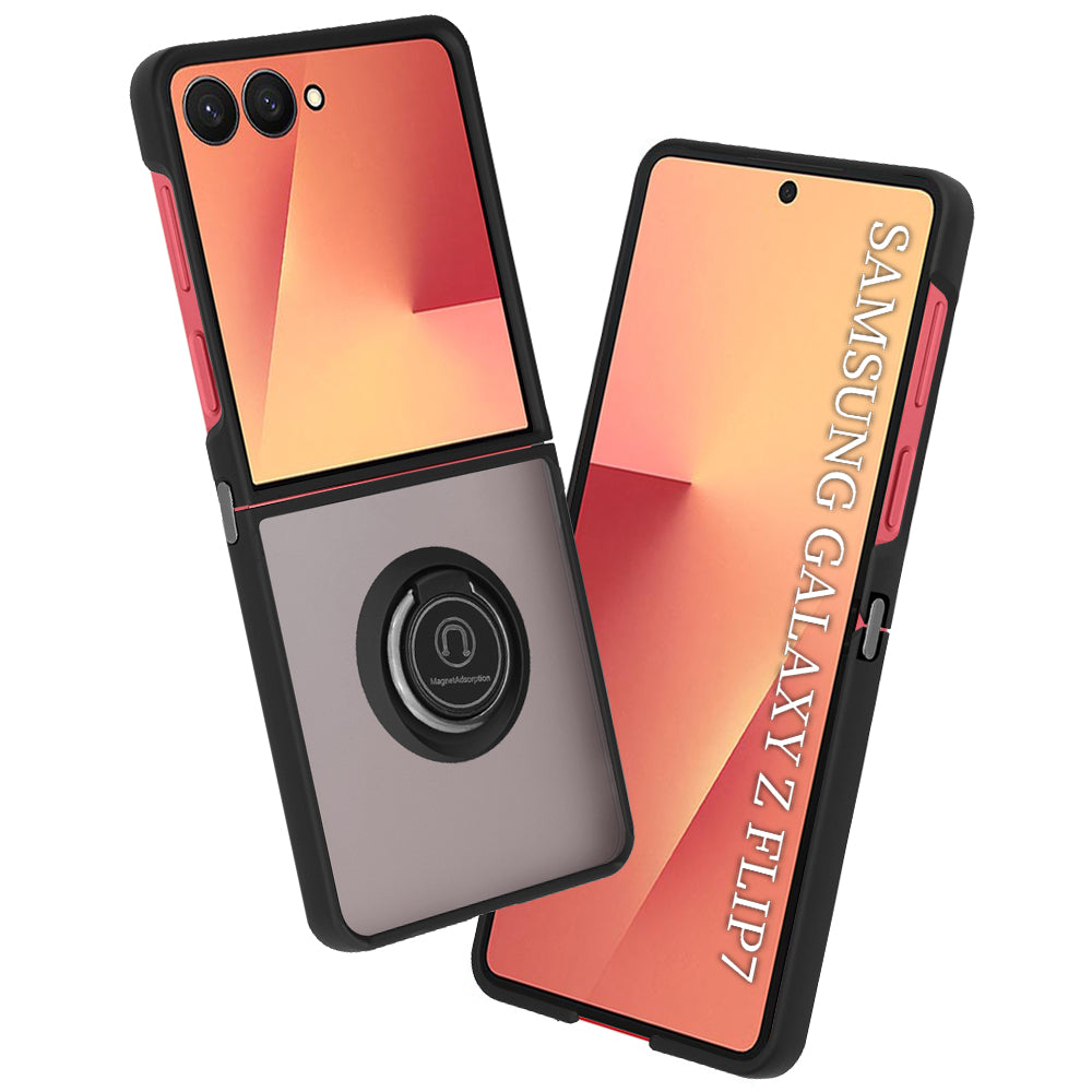 Techsuit Custodia per Samsung Galaxy Z Flip7 F766, Techsuit, Glinth, Nera