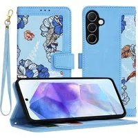 Custodia per Samsung Galaxy A55 5G A556, Techsuit, FlipCraft, Blu — 3