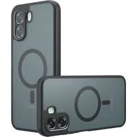 Custodia MagSafe per Oppo A6k 4G / A6x 4G / A6x, Techsuit, PureFrost, Nero Satinato — 3