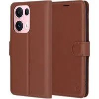Custodia per Oppo Reno13 Pro, Techsuit, Leather Folio, Marrone — 3