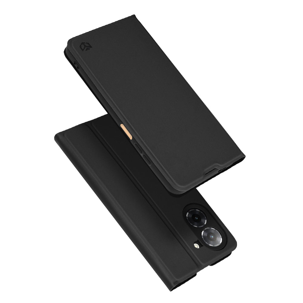 Custodia per Xiaomi Redmi A5 4G (Standard), Techsuit, Magskin Book, Nera