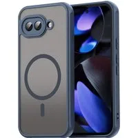 Custodia MagSafe per Google Pixel 9a, Techsuit, HaloFrost II, Blu Navy — 3