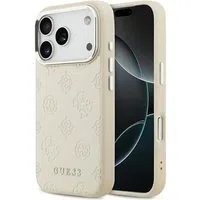 Custodia MagSafe per Apple iPhone 17 Pro, Guess, Peony Hot Stamp Script, Beige — 3