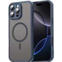 Custodia MagSafe per Apple iPhone 16 Pro Max, Techsuit, HaloFrost II, Blu Navy — 3