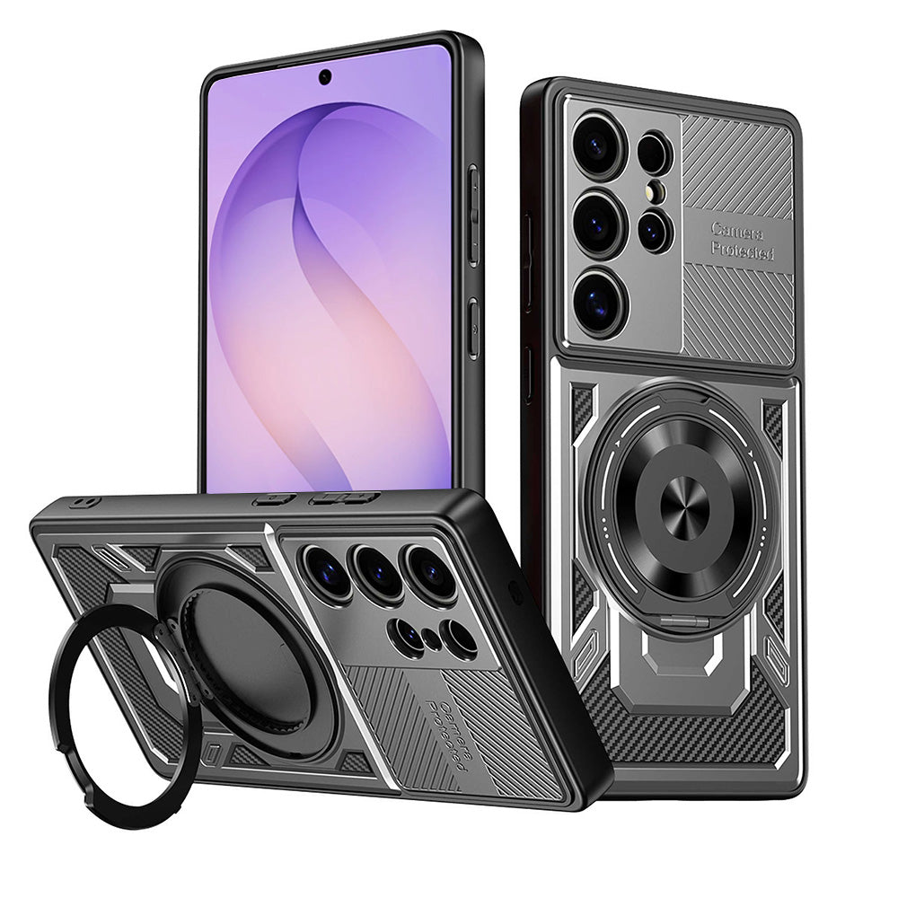 Techsuit Custodia per Samsung Galaxy S26 Ultra S948, Techsuit, RuggedCam, Grigio