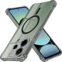 Custodia MagSafe per Xiaomi Redmi Note 14 4G (Regionale), Techsuit, Shockproof Clear, Fumè — 3