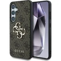 Custodia per Samsung Galaxy S25+ S936, Guess, 4G Big Logo, Marrone — 3