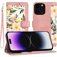 Custodia per Apple iPhone 14 Pro Max, Techsuit, FlipCraft, Rosa — 3