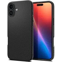 Custodia per Apple iPhone 16 Plus, Spigen, Liquid Air, Nero Opaco ACS08066 — 3