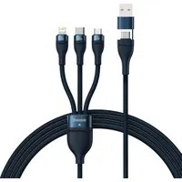Cavo di ricarica USB-C / USB-A - Lightning / microUSB / USB-C Baseus Flash Series II, 100W, 1,2m, Blu navy CASS030103 — 3