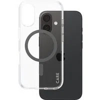 Custodia MagSafe per Apple iPhone 16, PanzerGlass, Care Urban Combat, Trasparente Nera — 3