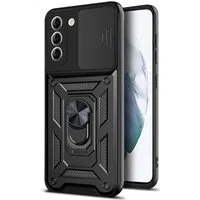 Custodia per Samsung Galaxy S21+ 5G G996, Techsuit, CamShield, Nera — 3