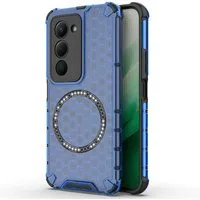 Custodia MagSafe per Xiaomi Redmi 15 5G / 15 4G, Techsuit, HoneyComb Shield, Blu — 3