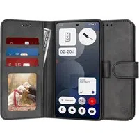 Custodia per Nothing Phone (3a) Pro, Techsuit, Diary Book, Nera — 3