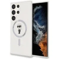 Custodia MagSafe per Samsung Galaxy S24 Ultra S928, Karl Lagerfeld, IML Ikonik Karl, Trasparente — 3
