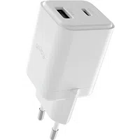Caricabatterie Rete Allity. ATC-01-30WAC Mini, 30W, 3A, 1 x USB-A - 1 x USB-C, Bianco — 3