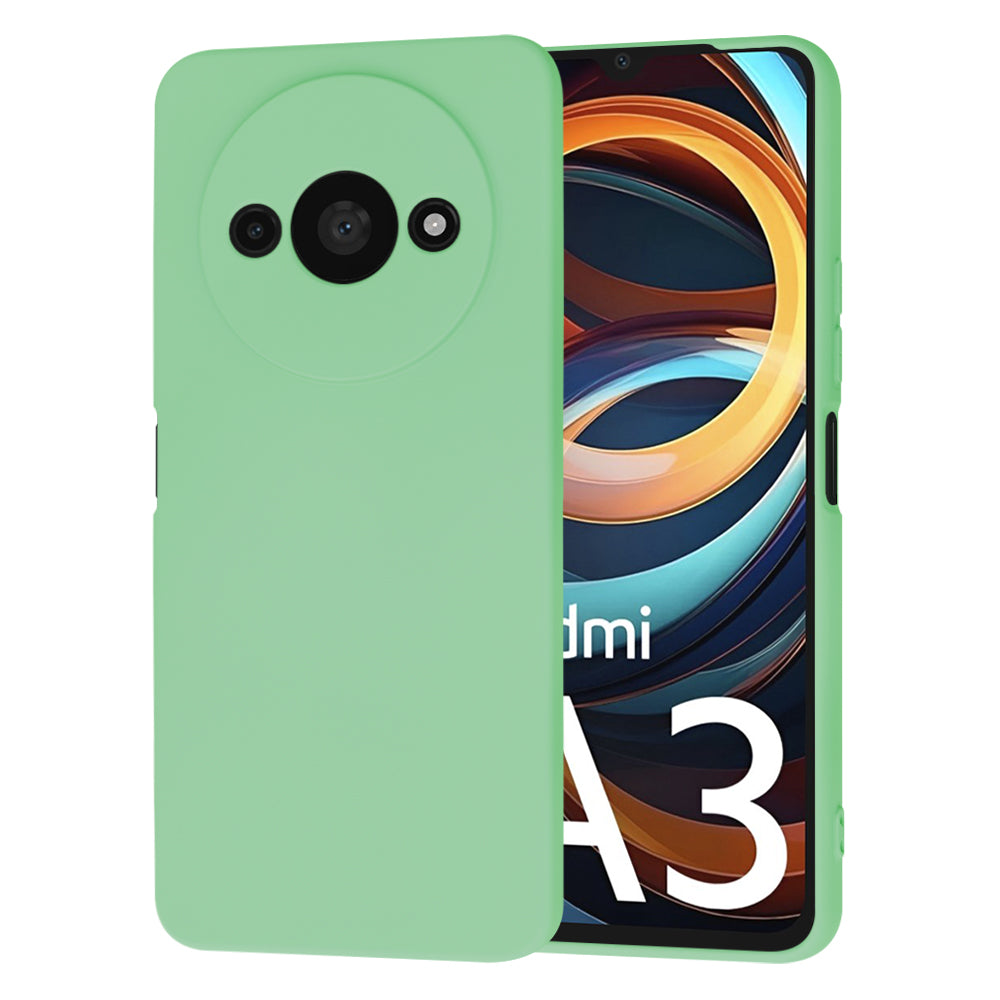 Custodia per Xiaomi Redmi A3x / A3, Techsuit, SoftFlex, Verde Chiaro