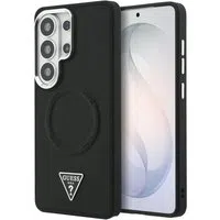Custodia MagSafe per Samsung Galaxy S26 Ultra S948, Guess, Embossed Ring Triangle Logo, Nera — 3