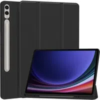 Custodia per Samsung Galaxy Tab S10+ / Tab S9 FE+ / Tab S9+, Techsuit, Flex Trifold, Nera — 3