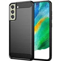 Custodia per Samsung Galaxy S21 FE 5G G990, Techsuit, Carbonio, Nera — 3