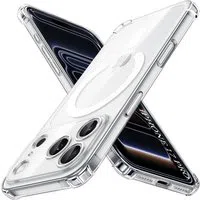 Custodia MagSafe per Apple iPhone 17 Pro, Techsuit, Antiurto, Trasparente — 3