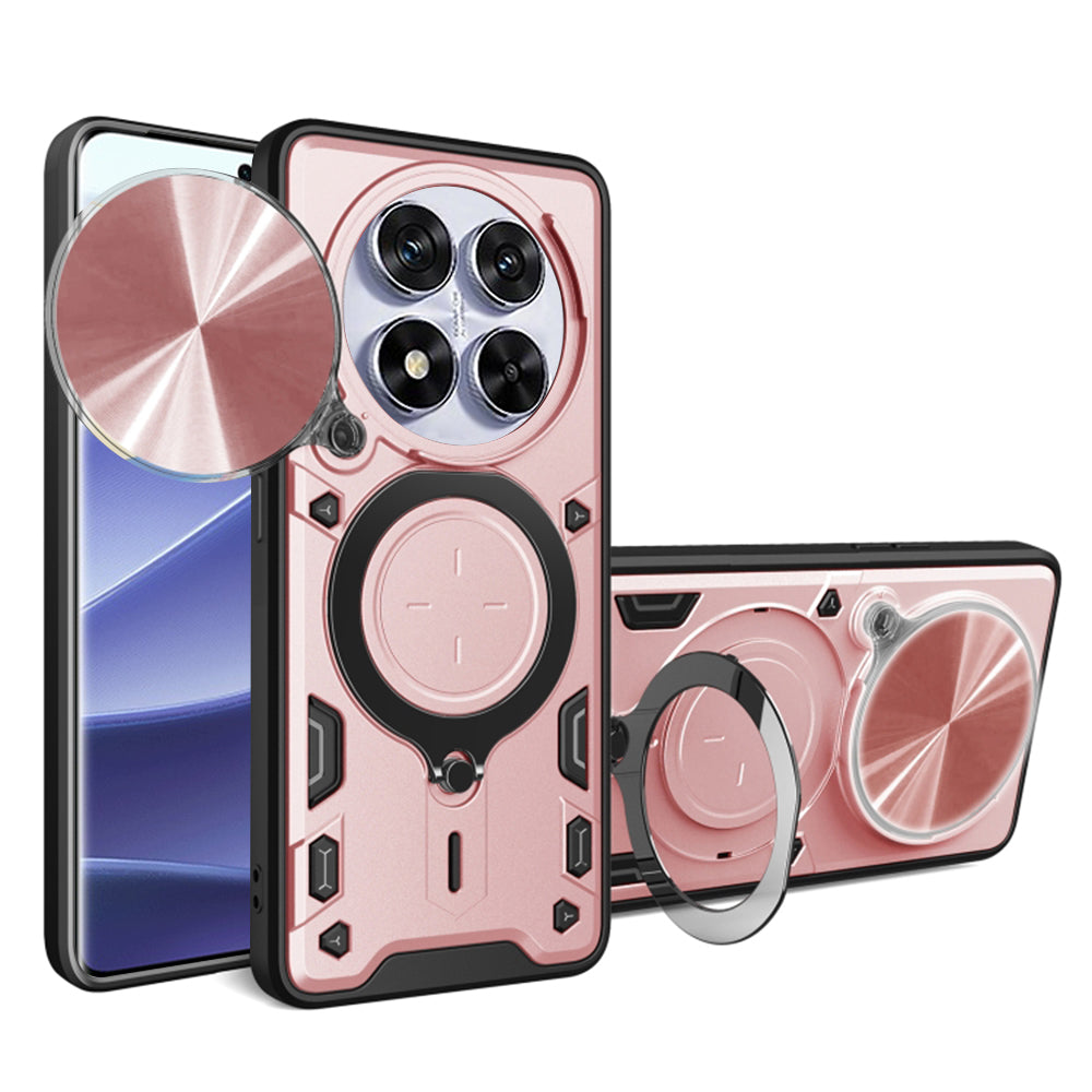 Custodia per Xiaomi Poco X7 / Note 14 Pro 5G, Techsuit, CamGuard Pro, Rosa Dorato