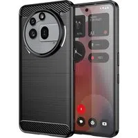 Custodia per Nothing Phone (3a) Pro, Techsuit, Carbonio, Nera — 3