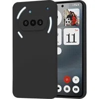 Custodia per Nothing Phone (3a), Techsuit, SoftFlex, Nera — 3
