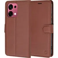 Custodia per Oppo A6 Pro 5G / A6 Pro 4G, Techsuit, Leather Folio, Marrone — 3