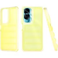 Custodia per Honor 90 Lite, Techsuit, Wave Shield, Gialla — 3