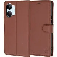 Custodia per Xiaomi Poco X8 Pro Max, Techsuit, Leather Folio, Marrone — 3