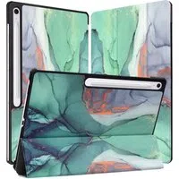 Custodia per Samsung Galaxy Tab S10 FE+, Techsuit, FoldPro Green Time, Multicolore — 3