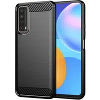 Custodia per Huawei P smart 2021, Techsuit, Carbonio, Nera — 3