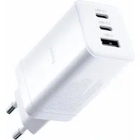 Caricabatterie Rete Allity. ATC-01-65WACC Fast, 65W, 3.25A, 1 x USB-A - 2 x USB-C, Bianco — 3