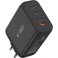 Caricabatterie Retea Tech-Protect NC200W-GAN, 200W, 5A, 1 x USB-A - 3 x USB-C, Nero — 3
