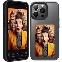 Custodia per Apple iPhone 15 Pro, Techsuit, SmartScreen NFC, Nera — 3