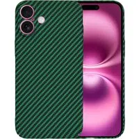 Custodia per Apple iPhone 16 Plus, Techsuit, Carbonite FiberShell, Verde — 3