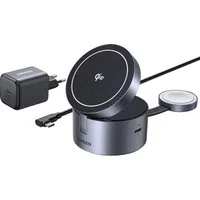 Caricabatterie Wireless UGREEN W712 (65148) 3in1, 25W, 1.67A, Grigio — 3