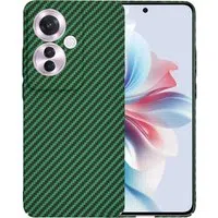 Custodia per Oppo Reno11 F, Techsuit, Carbonite FiberShell, Verde — 3